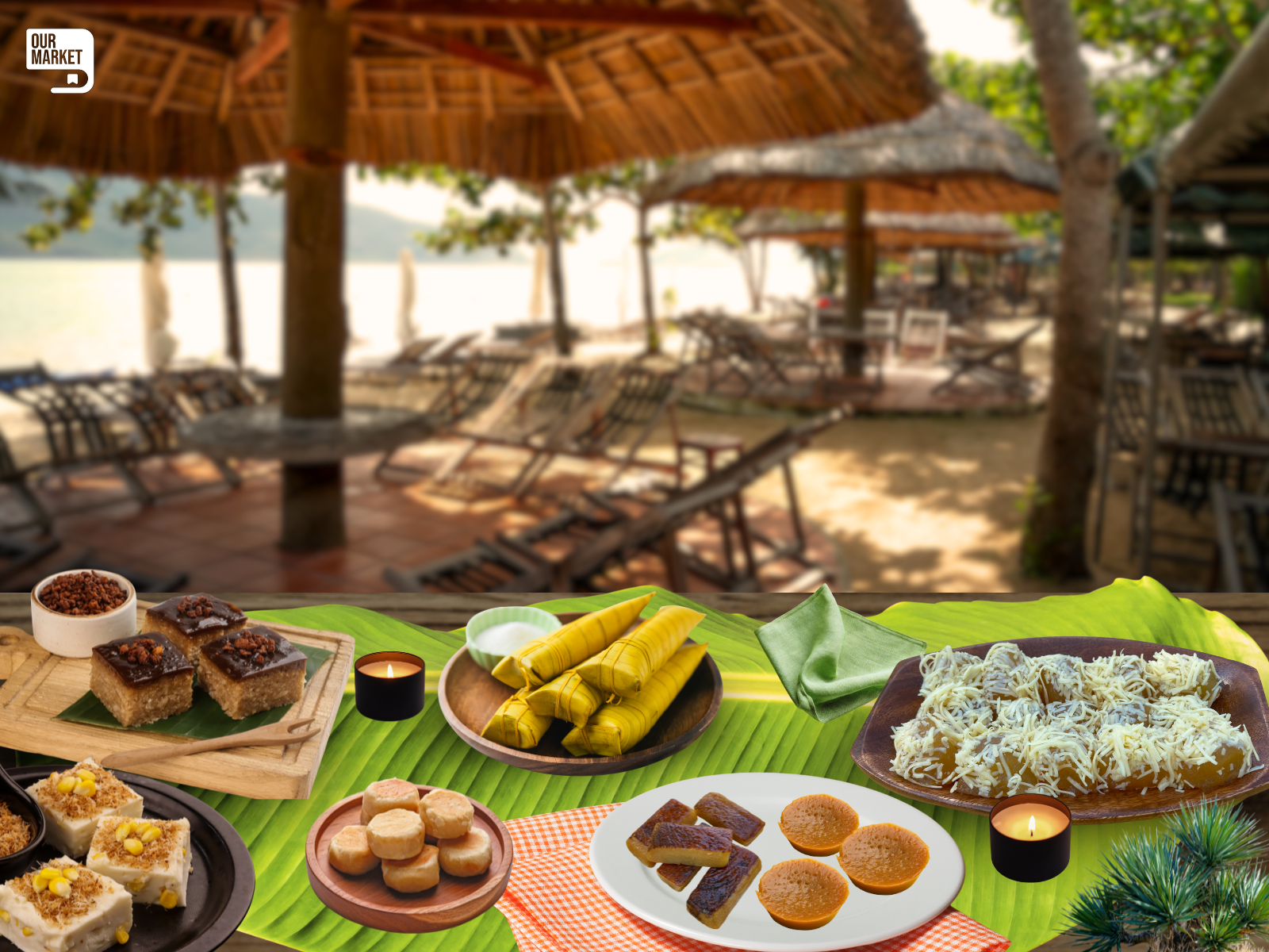 Traditional Filiipino snack served in the Philippines